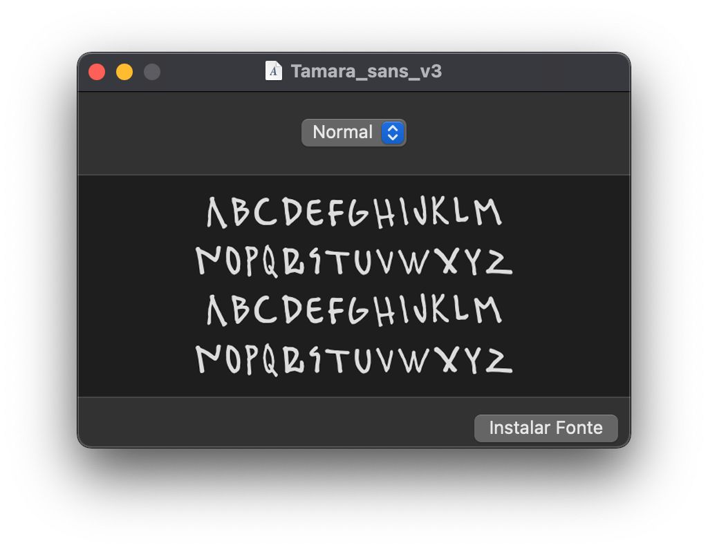 Tamara Klink handwriting typeface